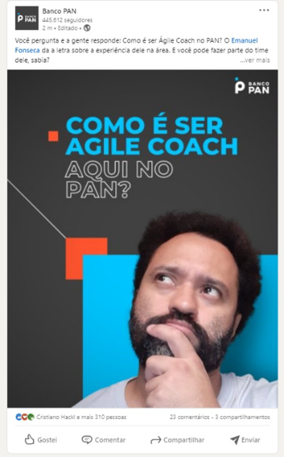 Post LinkedIn Banco PAN