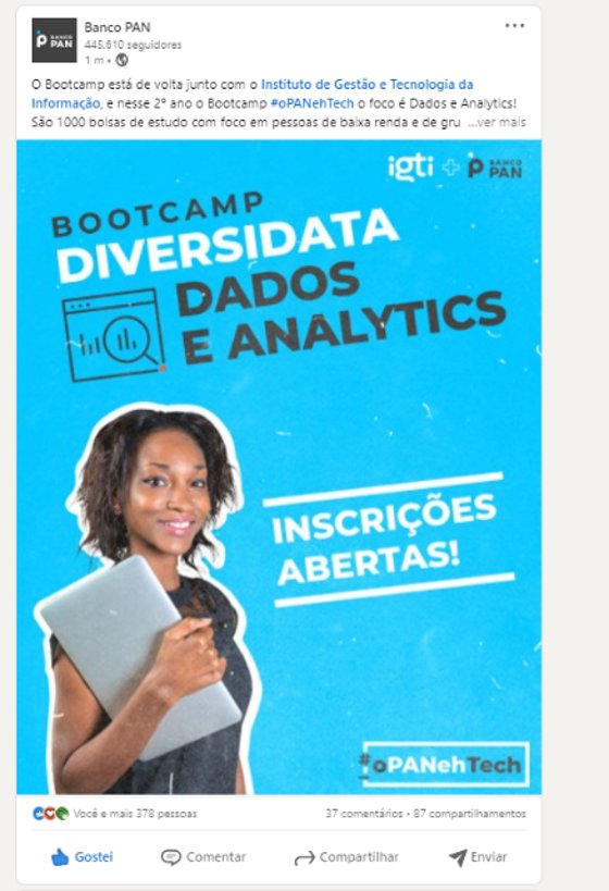 Post LinkedIn Banco PAN